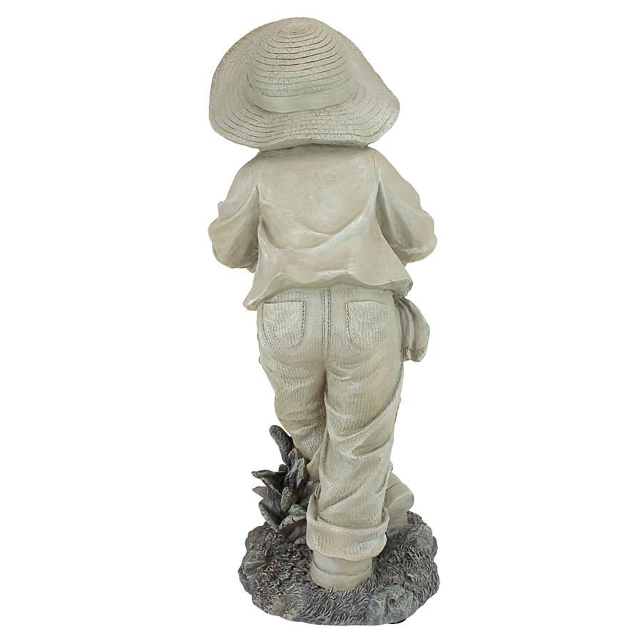 Young Gardener Boy Statue: Samuel Large