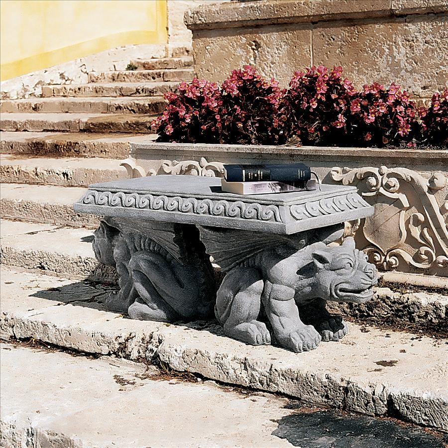 Blair Castle Sculptural Gargoyle Bench