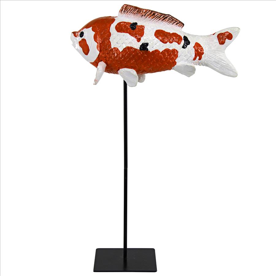 Japanese Floating Koi Fish Statue: Large