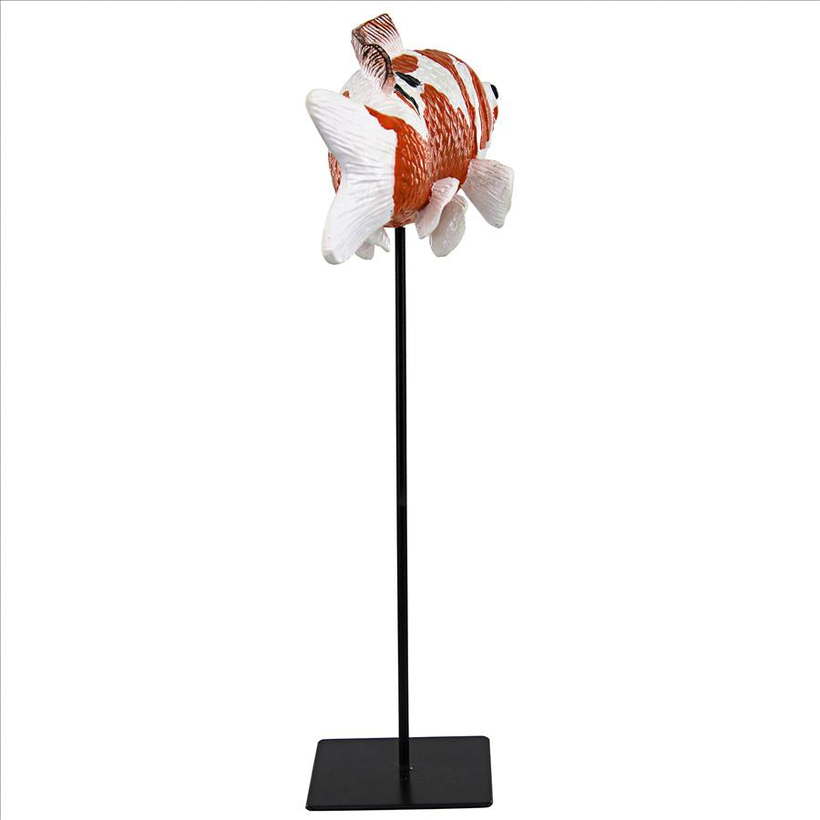 Japanese Floating Koi Fish Statue: Large