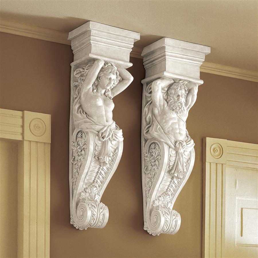 Caryatid (Female) Wall Sculpture