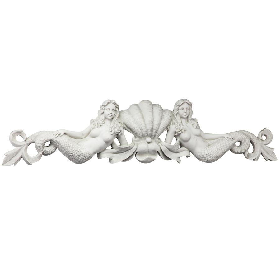 Mermaid Sculptural Wall Pediment