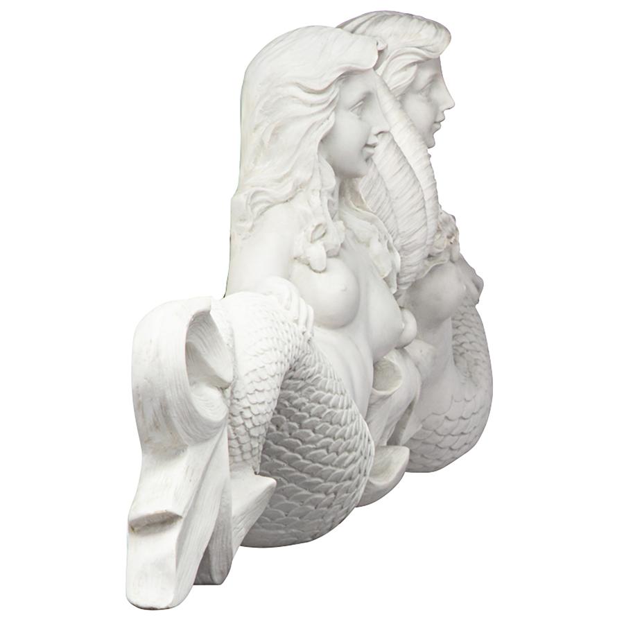 Mermaid Sculptural Wall Pediment