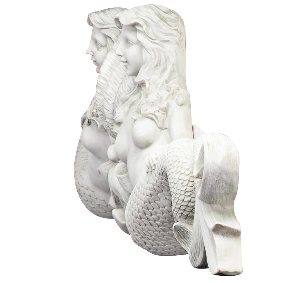 Mermaid Sculptural Wall Pediment