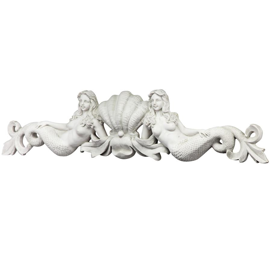 Mermaid Sculptural Wall Pediment