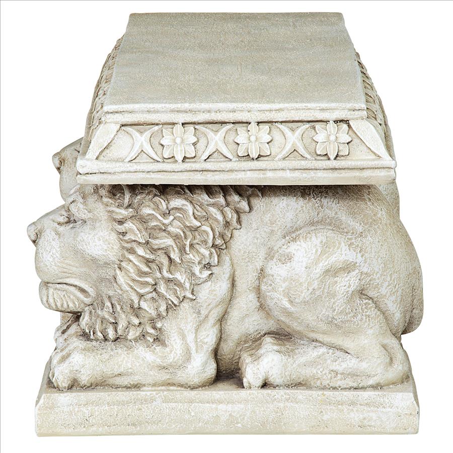 Grand Lion of St. John's Square Sculptural Bench