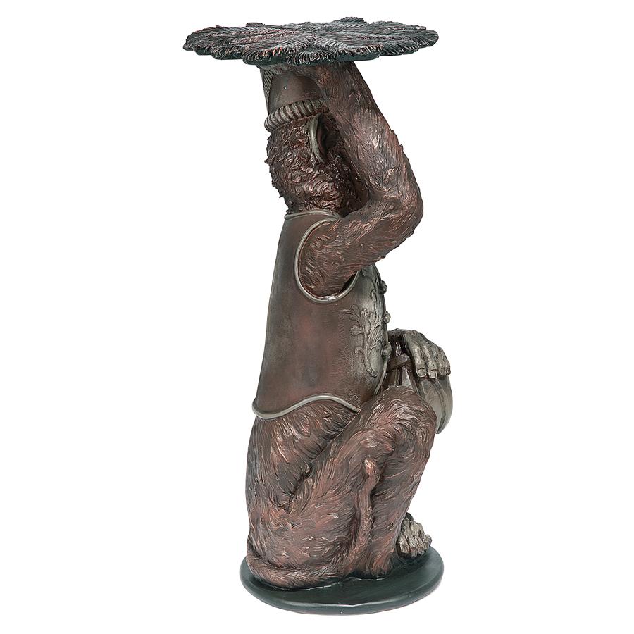 Moroccan Monkey Butler Sculptural Pedestal Table