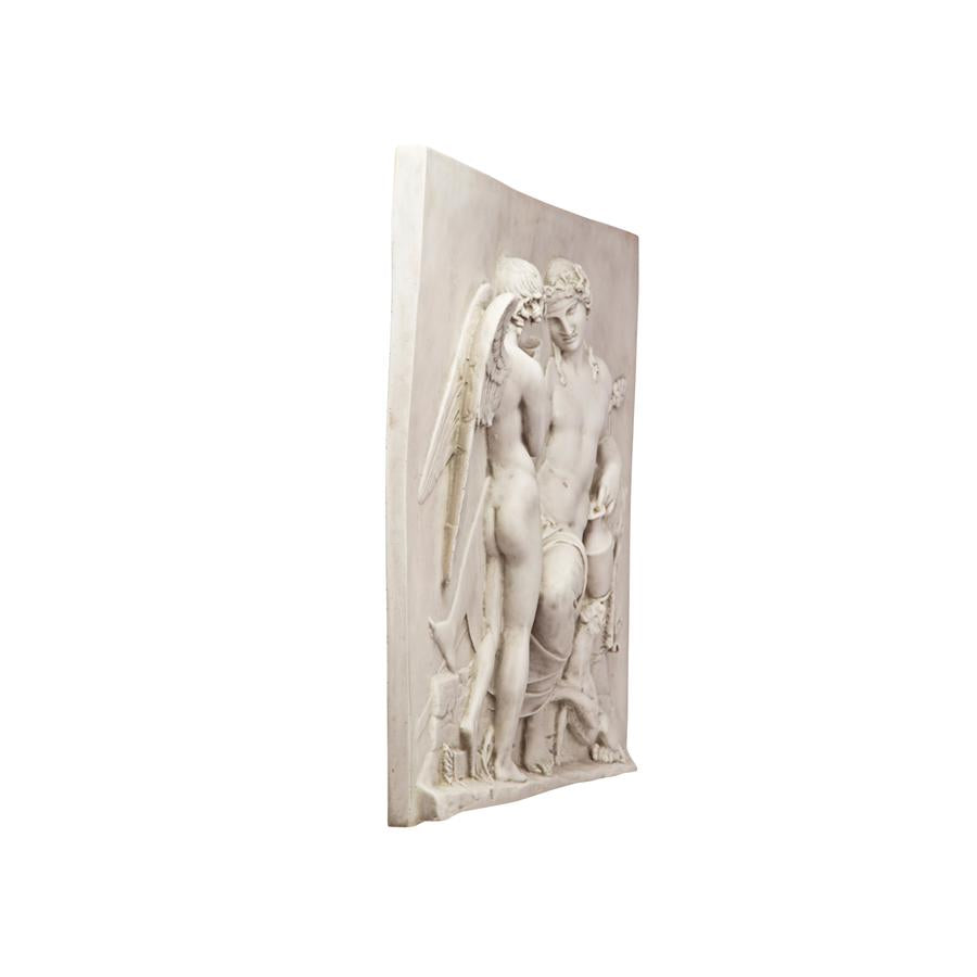 Eros and Dionysus High Relief Frieze Wall Sculpture