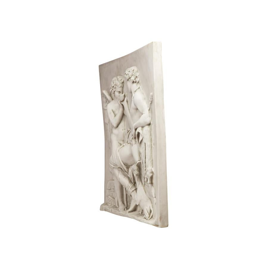 Eros and Dionysus High Relief Frieze Wall Sculpture