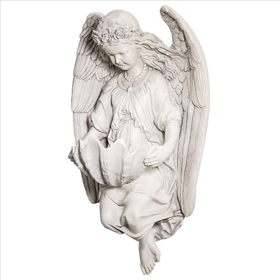 Brixton Abbey Angel Shell Font Wall Sculpture: Each