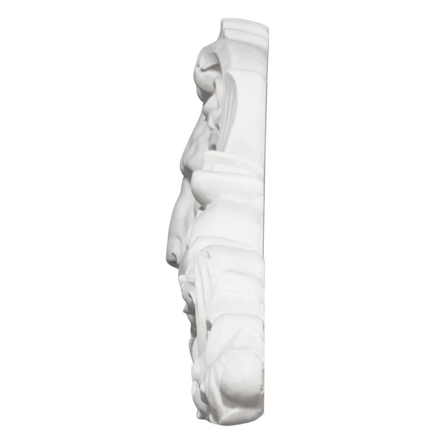 Remoulage Lion Sculptural Wall Pediment