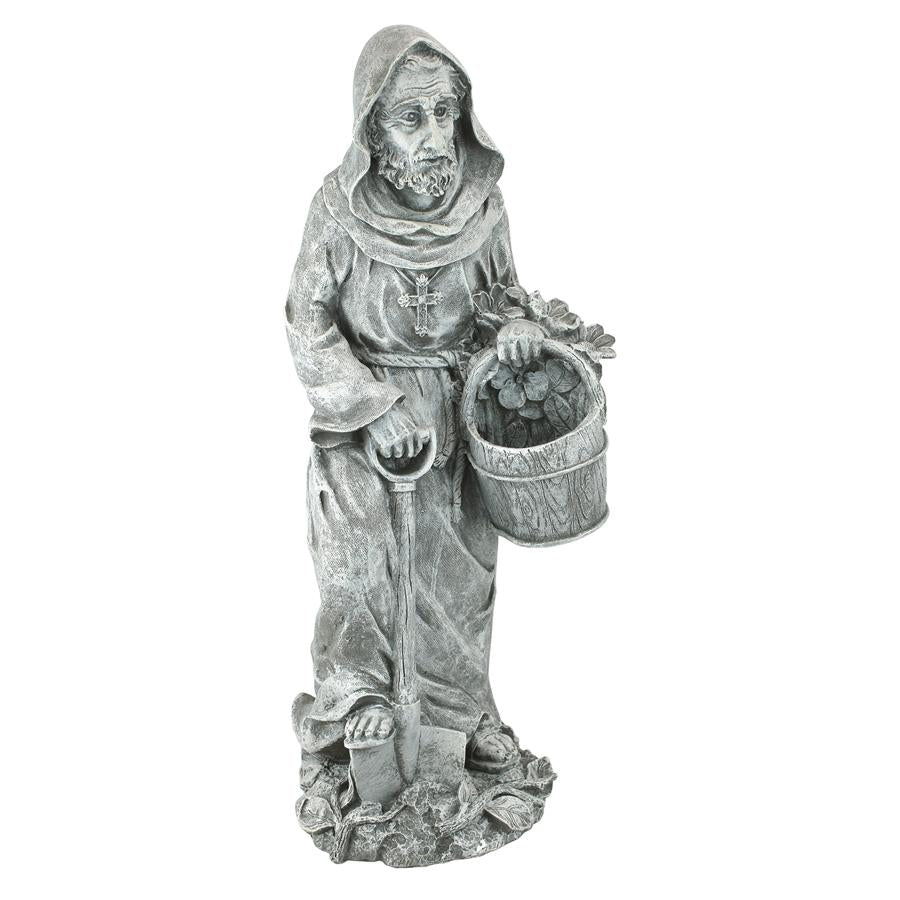 St. Fiacre, the Gardener's Patron Saint Statue: Large