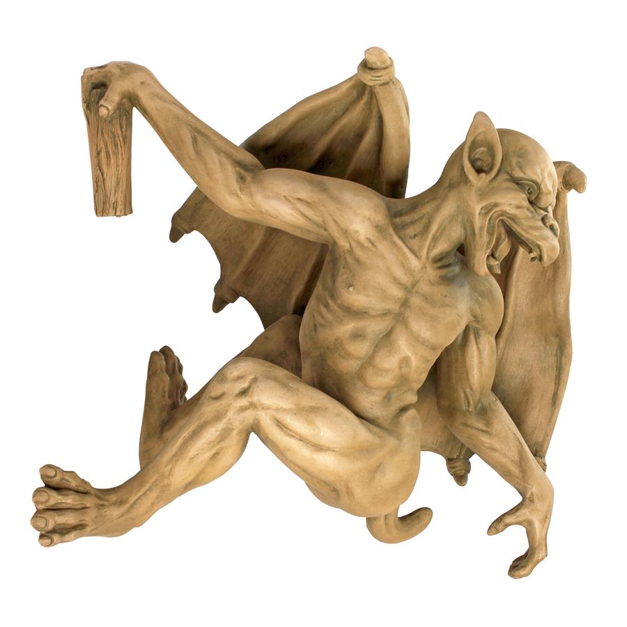 Gaston the Climbing Gothic Gargoyle Statue: Large