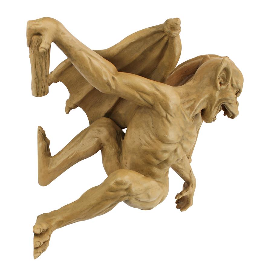 Gaston the Climbing Gothic Gargoyle Statue: Large