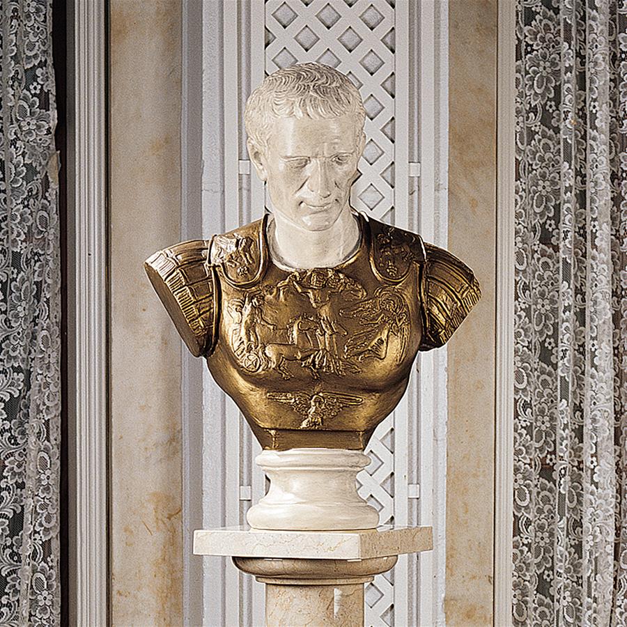 Julius Caesar Roman Emperor Sculptural Bust