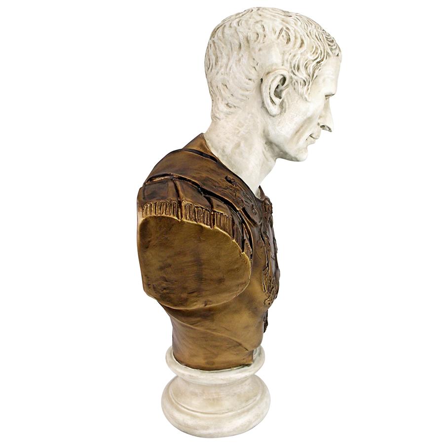 Julius Caesar Roman Emperor Sculptural Bust