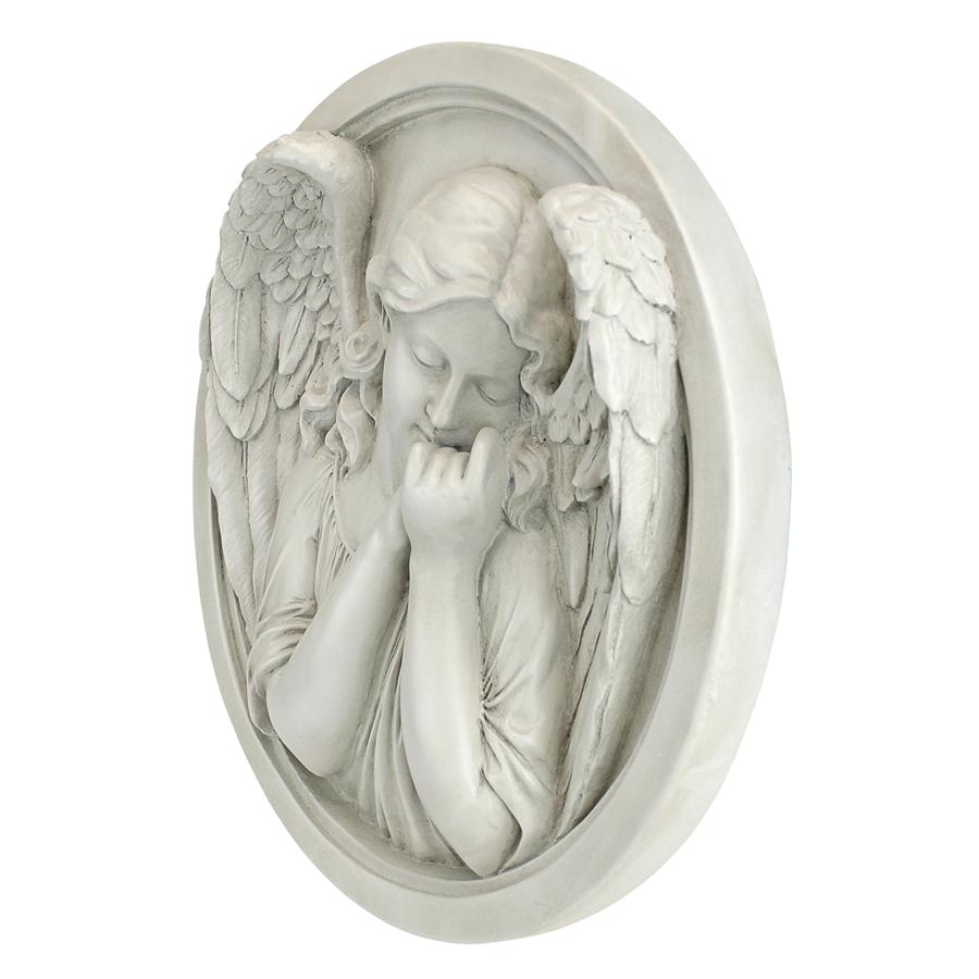 Thoughts of an Angel Roundel Wall Sculpture