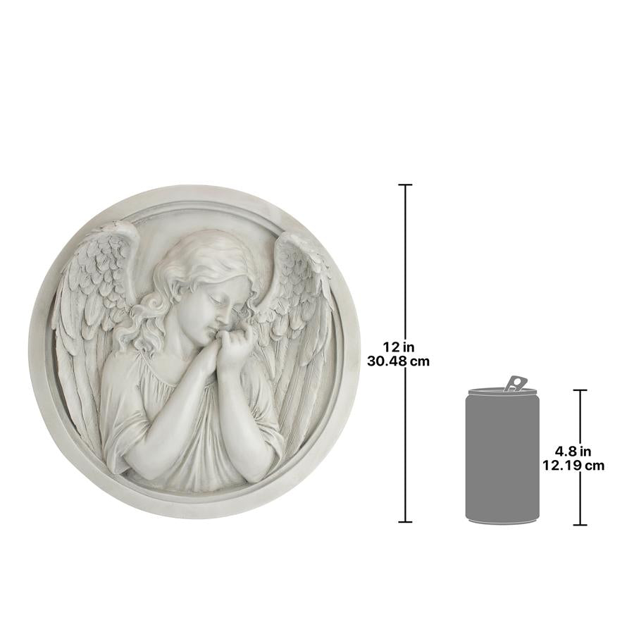 Thoughts of an Angel Roundel Wall Sculpture