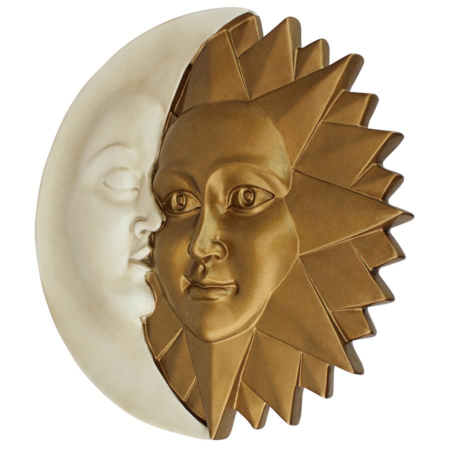 Celestial Harmony Sun and Moon Wall Sculpture