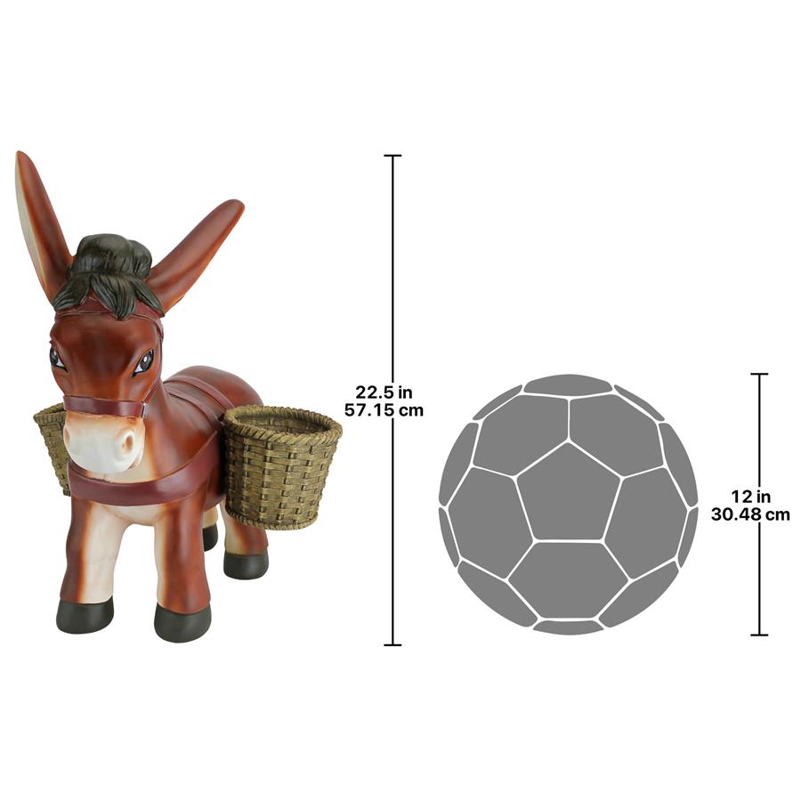 Pancho the Burro Planter Sculpture