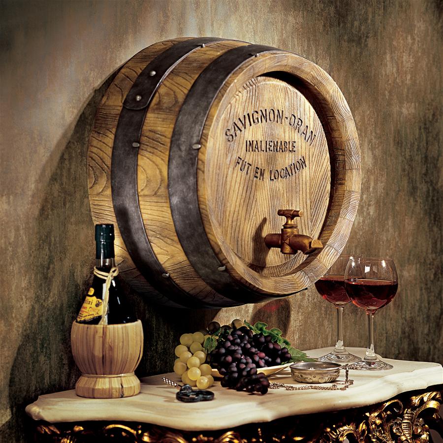 French Wine Barrel Wall Sculpture