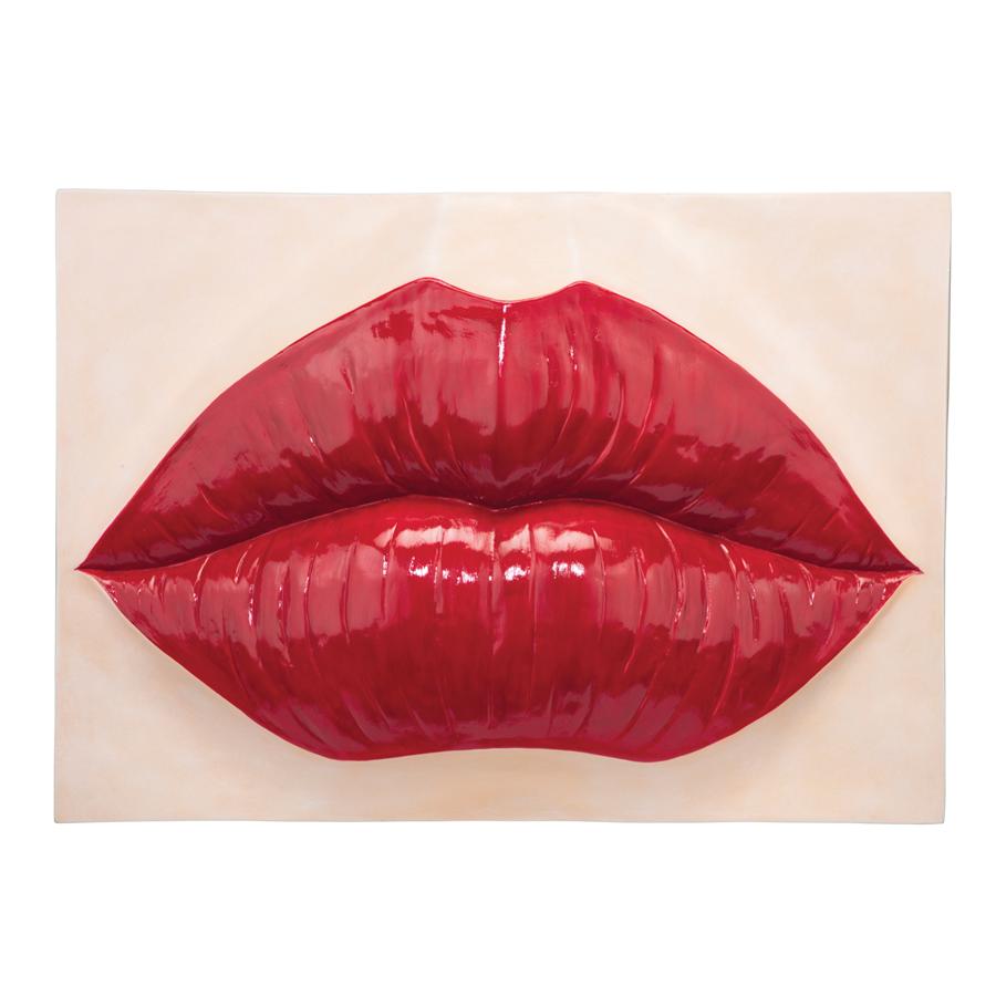 Pop Art Lips Wall Sculpture