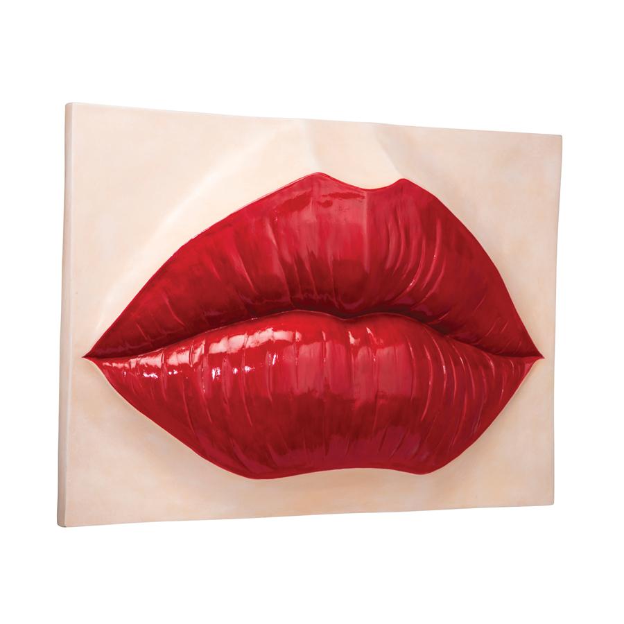 Pop Art Lips Wall Sculpture