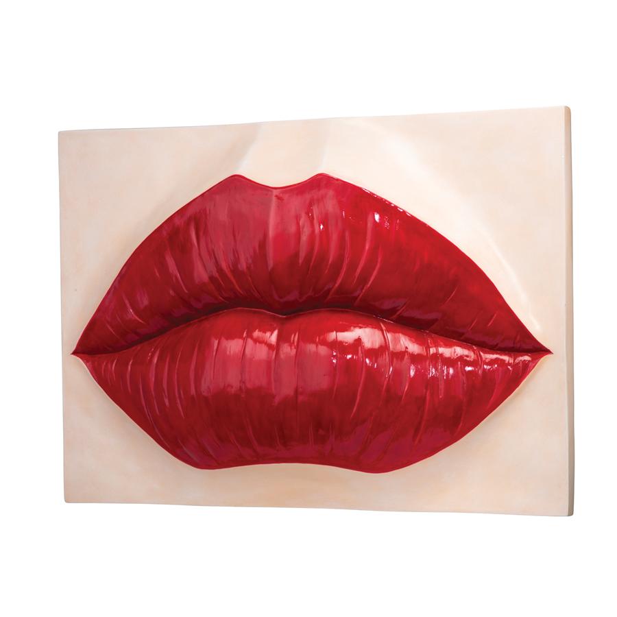 Pop Art Lips Wall Sculpture