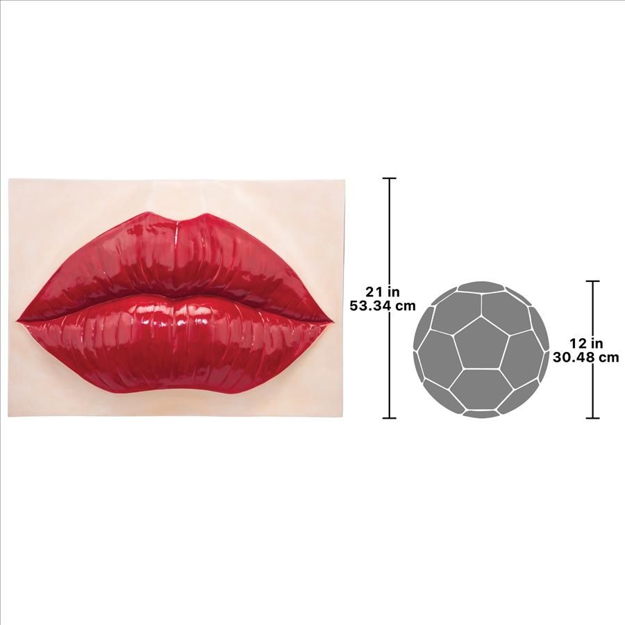 Pop Art Lips Wall Sculpture