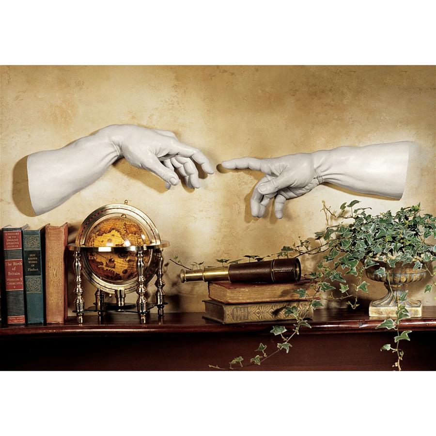 The Creation of Adam Wall Sculpture Set