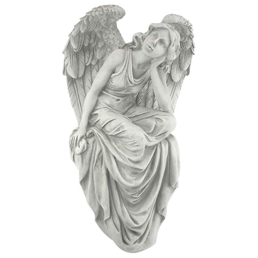 Resting Grace Sitting Angel Sculpture: Large