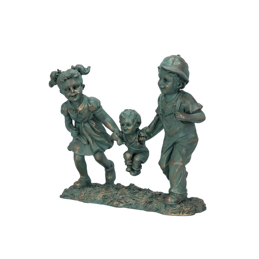 Swing Time: Children Garden Statue