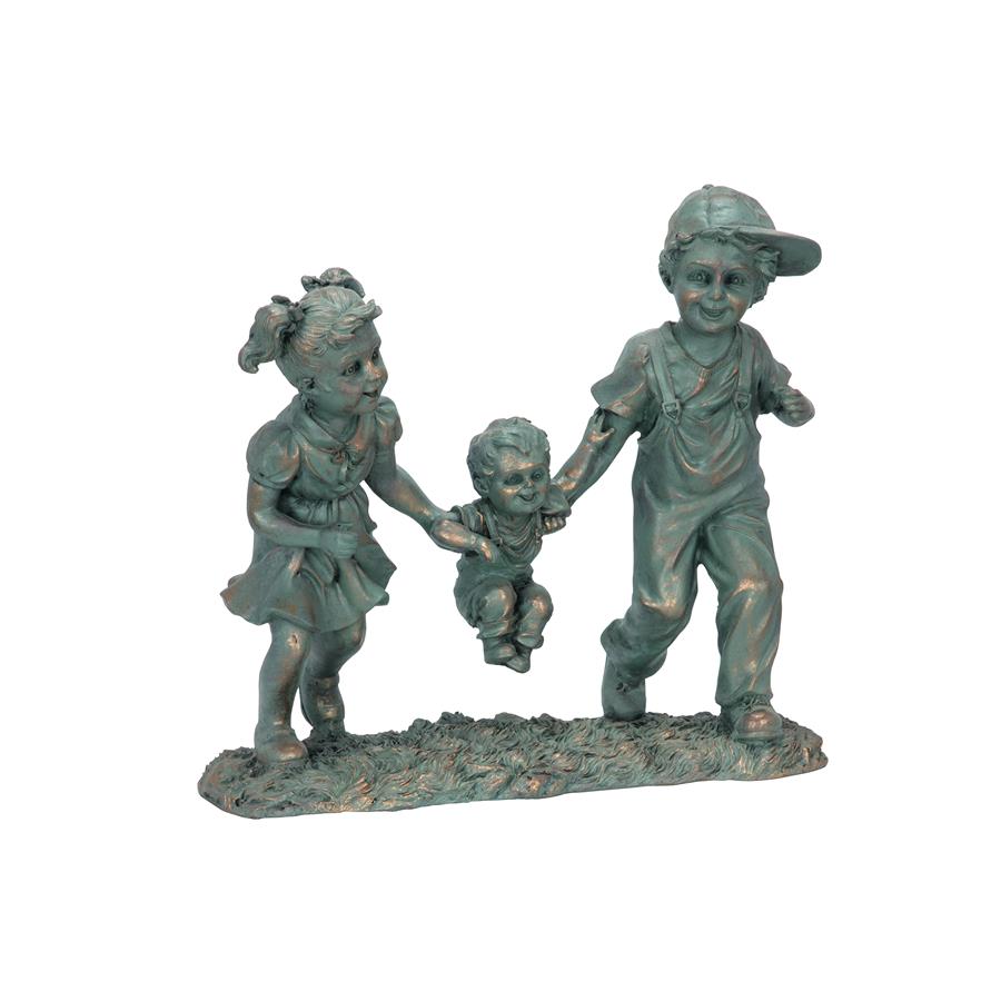 Swing Time: Children Garden Statue