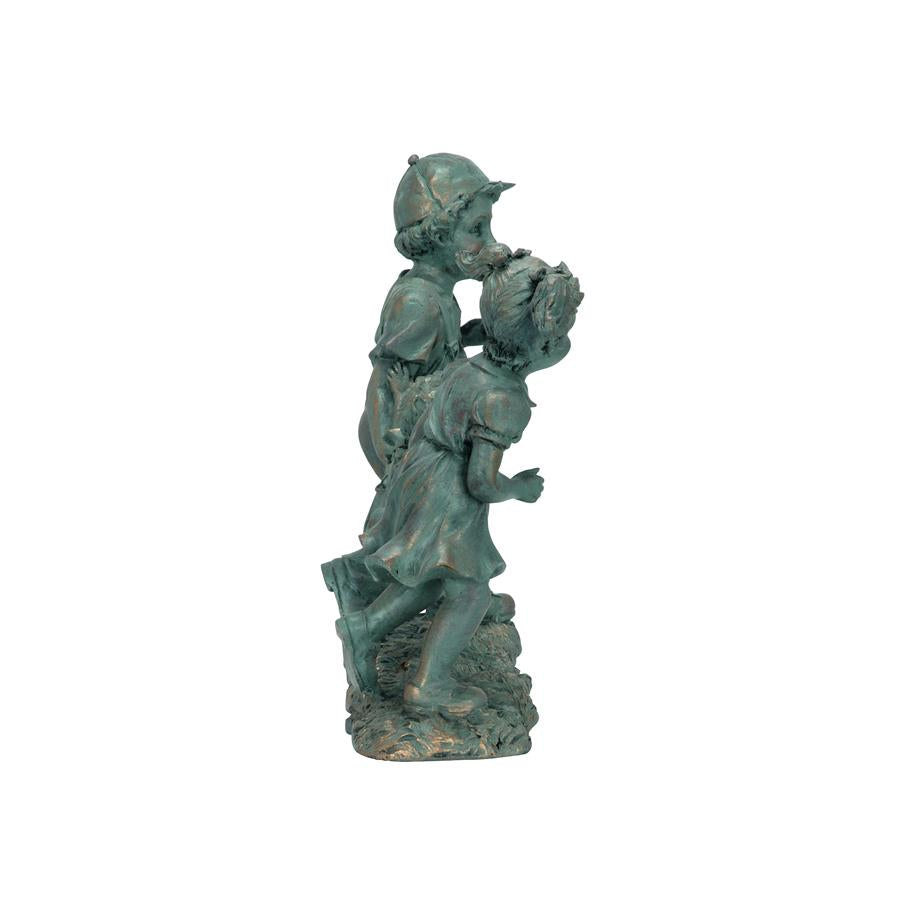 Swing Time: Children Garden Statue