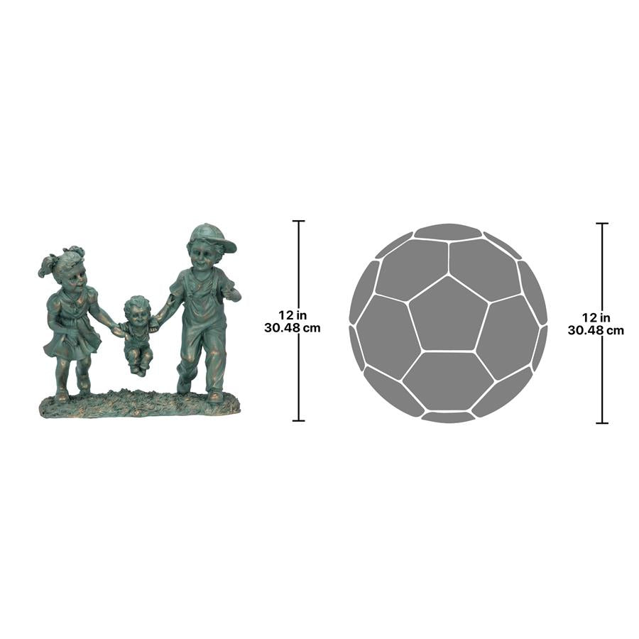 Swing Time: Children Garden Statue