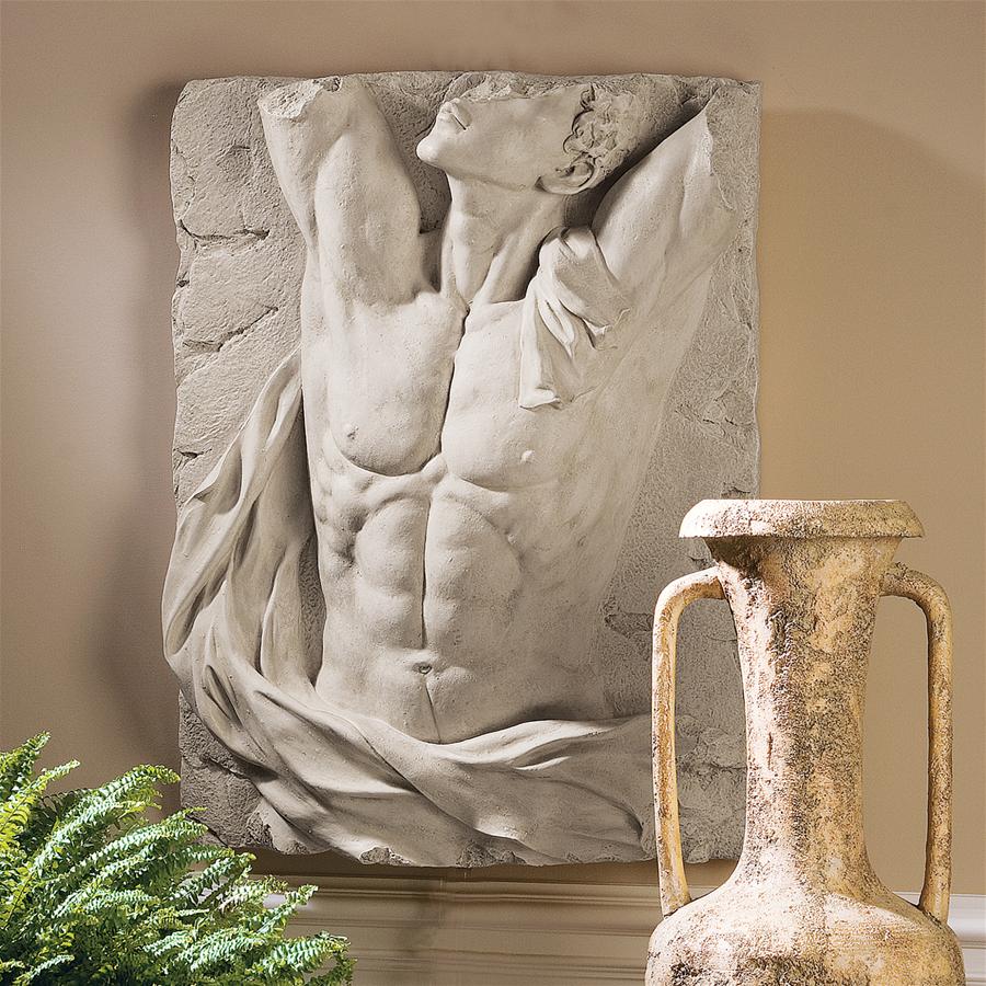 Torso of Adonis Bas-Relief Frieze Wall Sculpture