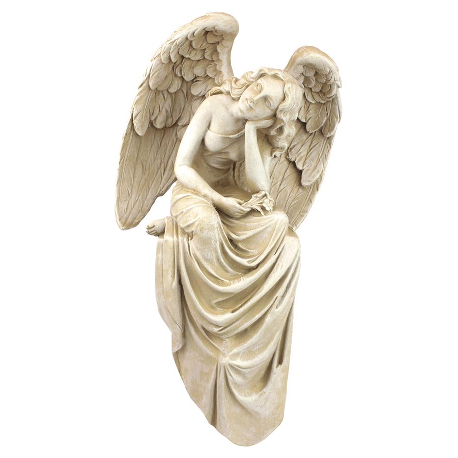 Resting Grace Sitting Angel Statue: Medium