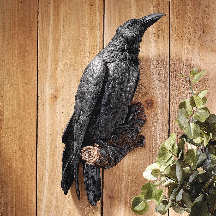 Raven's Perch Wall Sculpture: Each