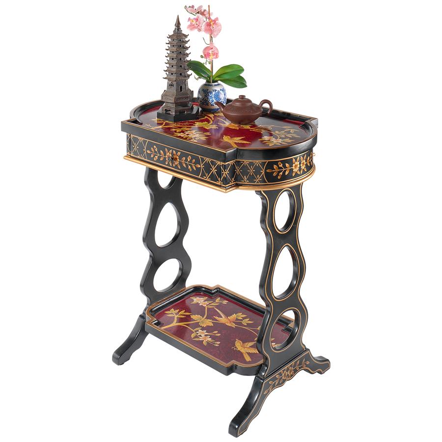 The Terrace of Shanghua Asian Style Lacquered Side Table