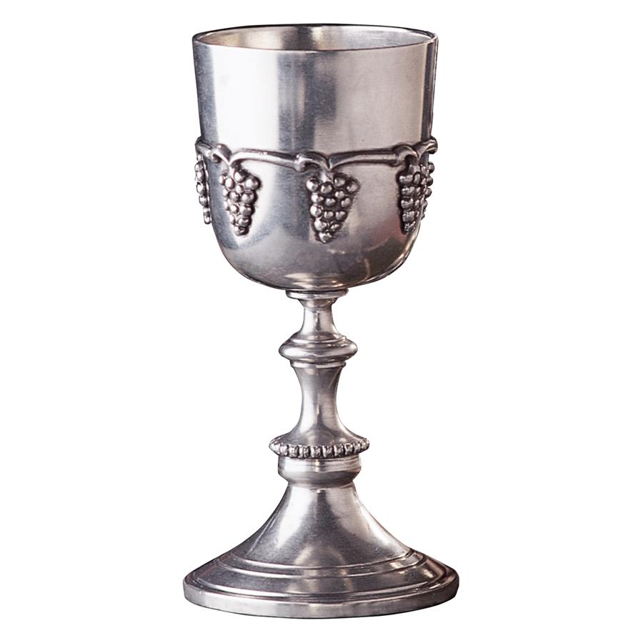 Italian Grape Harvest Pewter Goblet