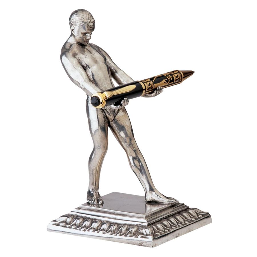 Art Deco Strongman Pen Holder Statue