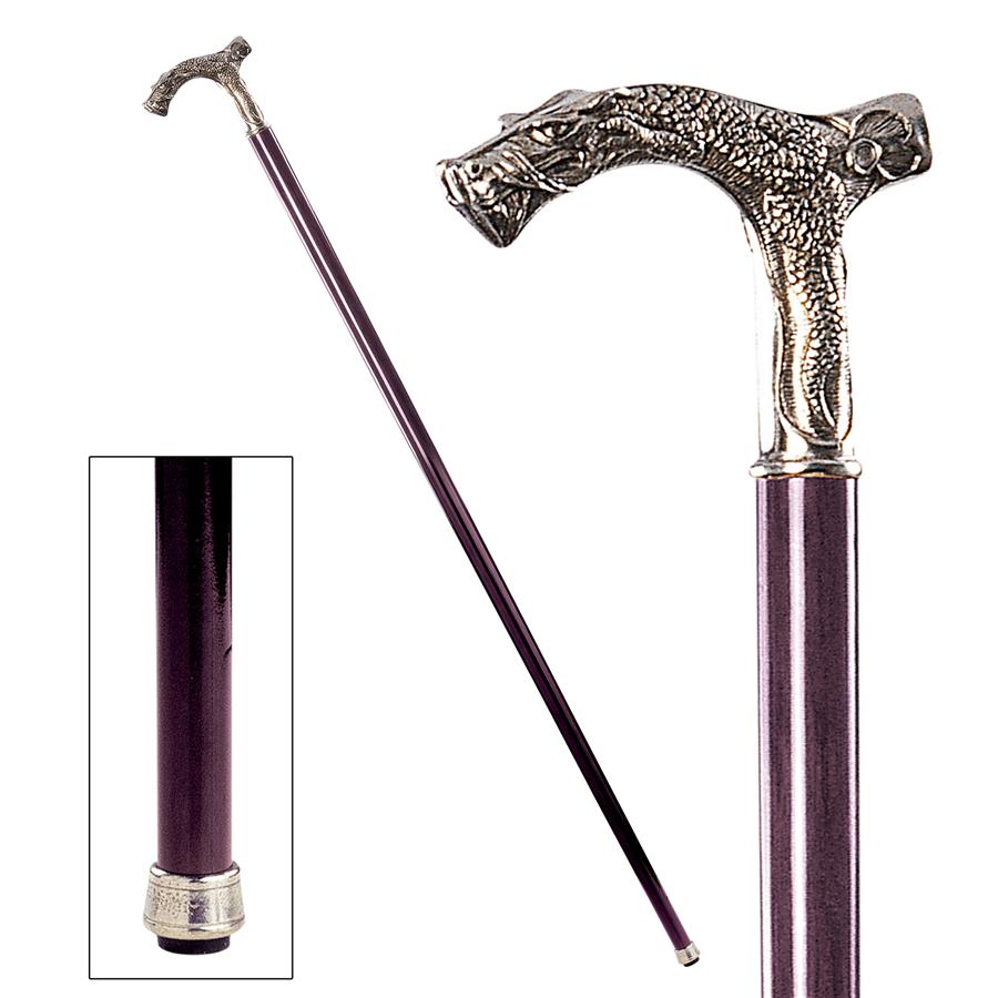 The Padrone Collection: Dragon Pewter Walking Stick
