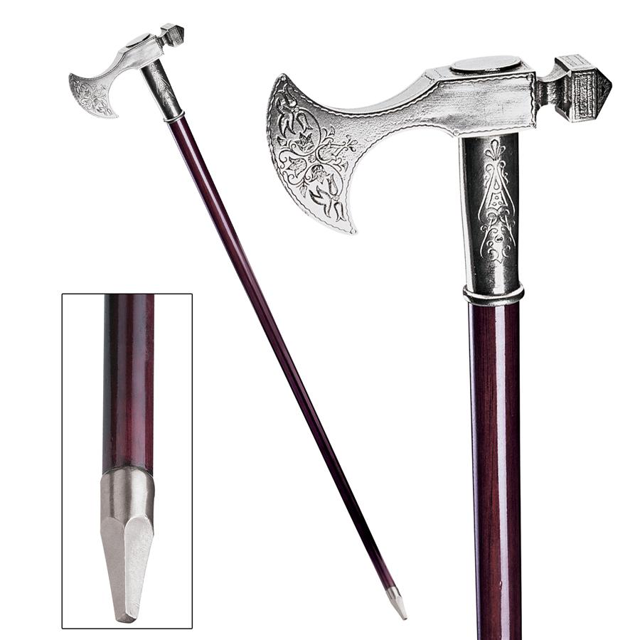 The Padrone Collection: Bavarian Pewter Walking Stick