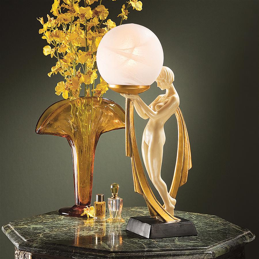 The Desiree Art Deco Illuminated Statue: Each