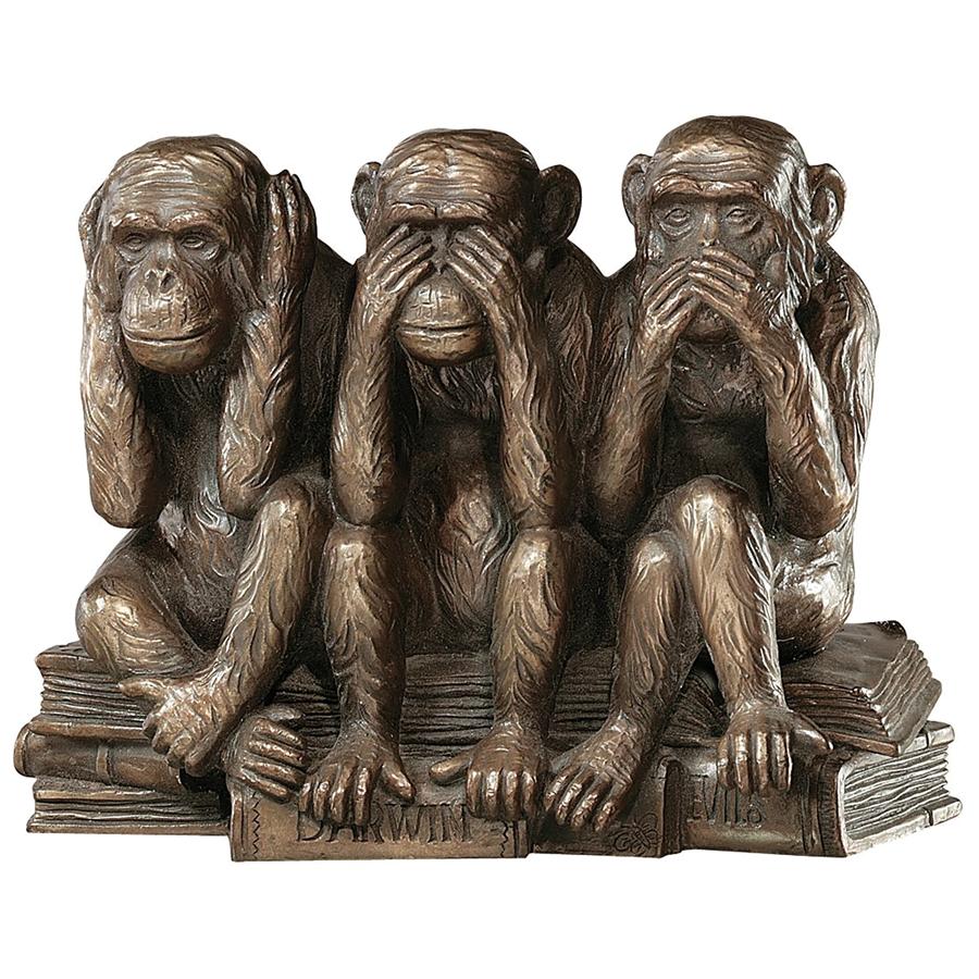 The Hear-No, See-No, Speak-No Evil Monkeys Statue