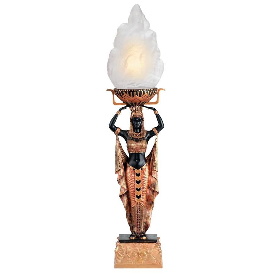 Egyptian Torch Offering Table Lamp: Each