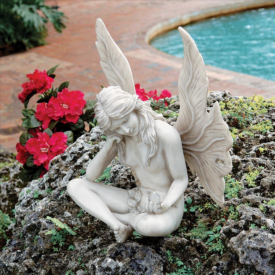The Secret Garden Fairies: Gazing Fairy Statue