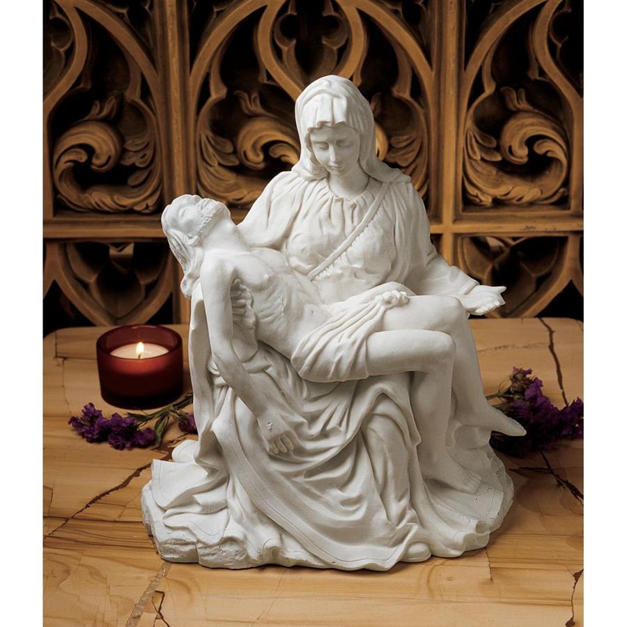 Pieta Bonded Marble Statue: Large