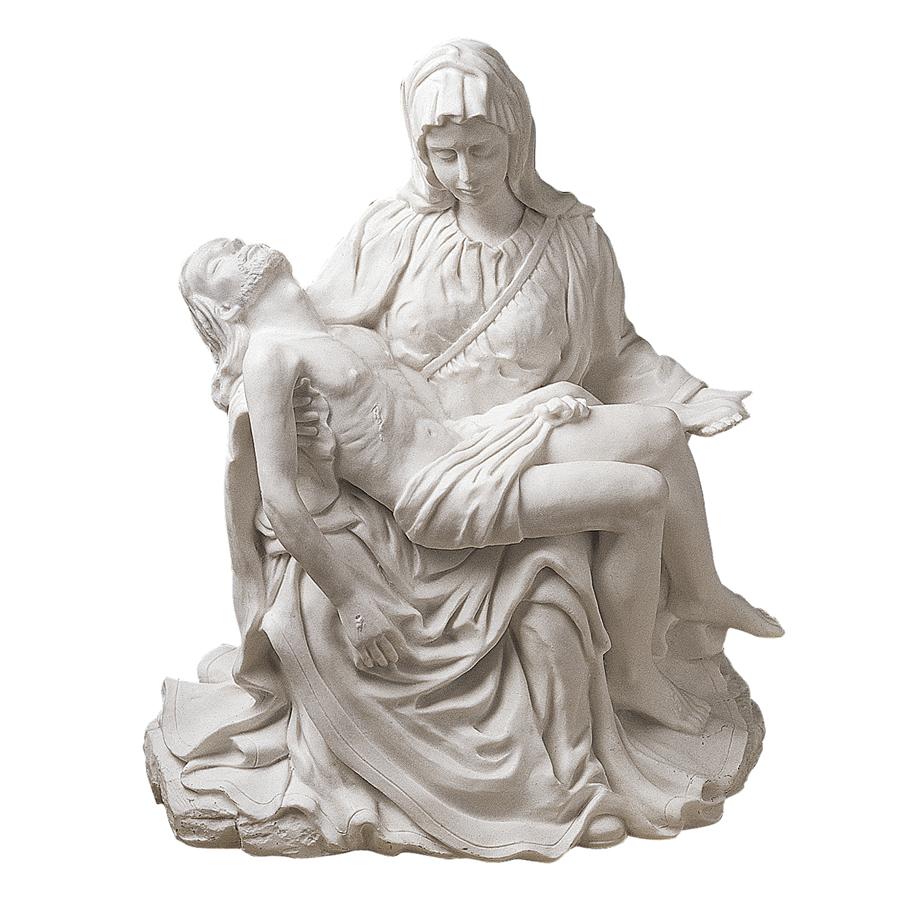 Pieta Bonded Marble Statue: Large