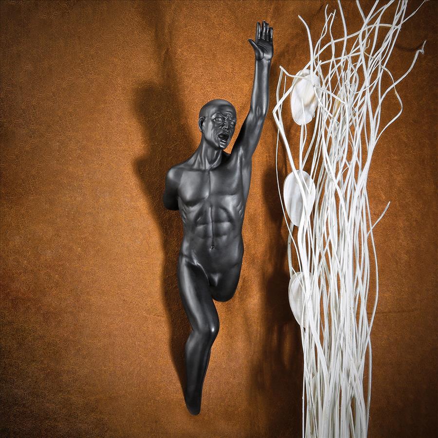 Facing the Future Nude Male Wall Sculpture